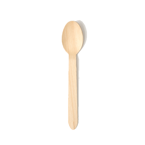 Wooden dessert spoon