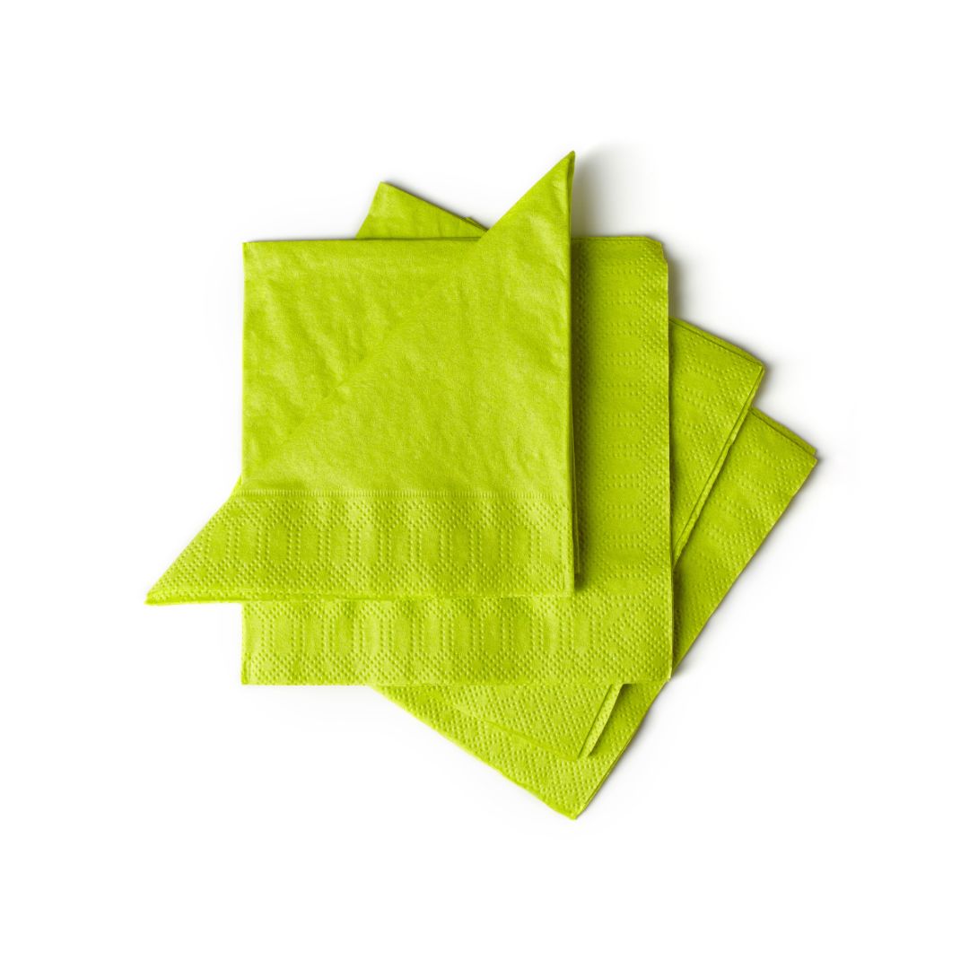 Napkin Green 8 Fold 33cm 2ply